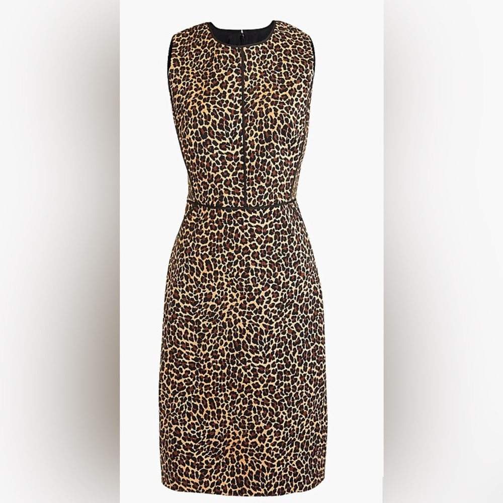 J. Crew Leopard Print Sheath Dress
